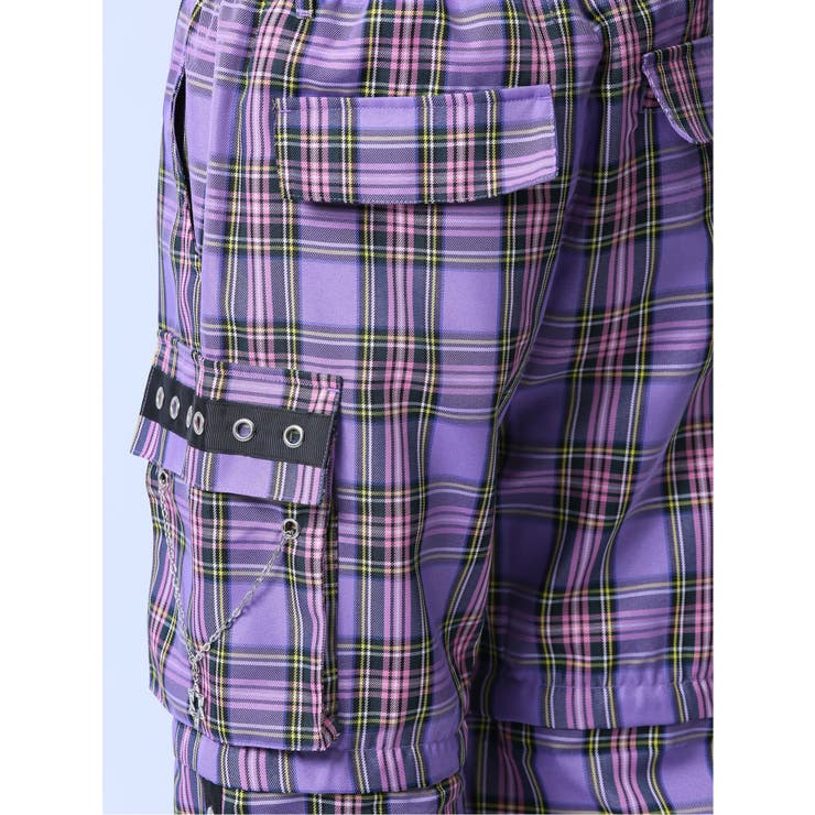 SD×PSYCHONATION チェック柄 裾脱着カーゴパンツ | TAKA-Q MEN | 詳細画像32 