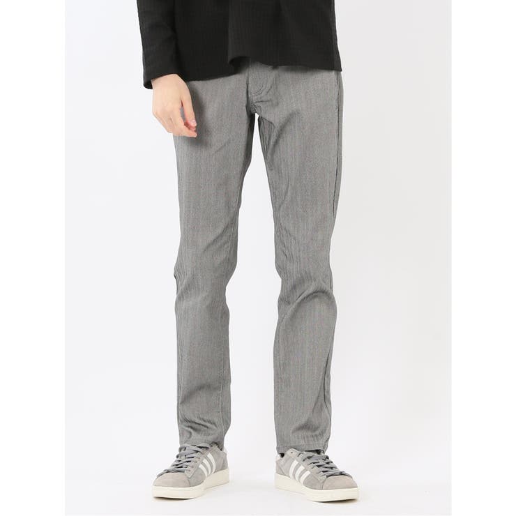 クロスストレッチ スリムパンツ ヘリンボン | TAKA-Q MEN | 詳細画像1 