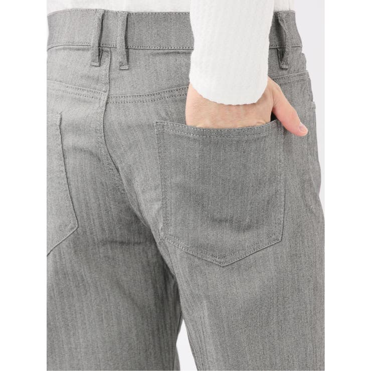 クロスストレッチ スリムパンツ ヘリンボン | TAKA-Q MEN | 詳細画像10 