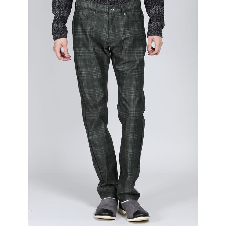 ハイパーストレッチ チェック柄 レギュラーパンツ | TAKA-Q MEN | 詳細画像2