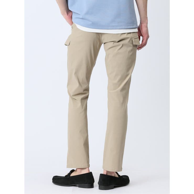 接触冷感ストレッチ トラウザースリムカーゴパンツ | TAKA-Q MEN | 詳細画像29 