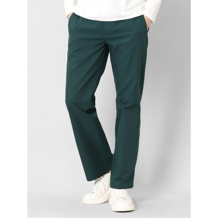 64パイングリーン | レーヨン混 フレアパンツ | TAKA-Q MEN