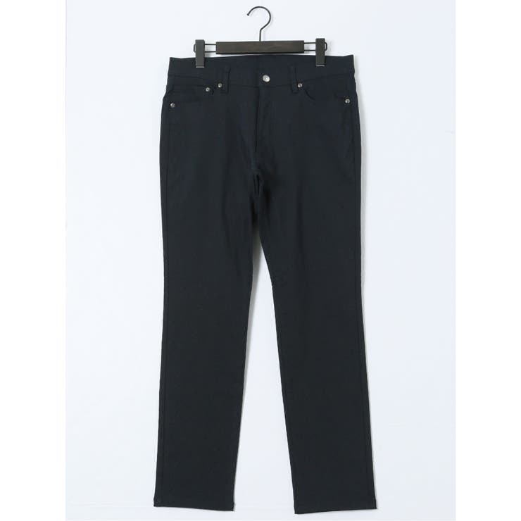 75紺 | クロスストレッチ+ウォーム スリムパンツ ピンヘッド | TAKA-Q MEN