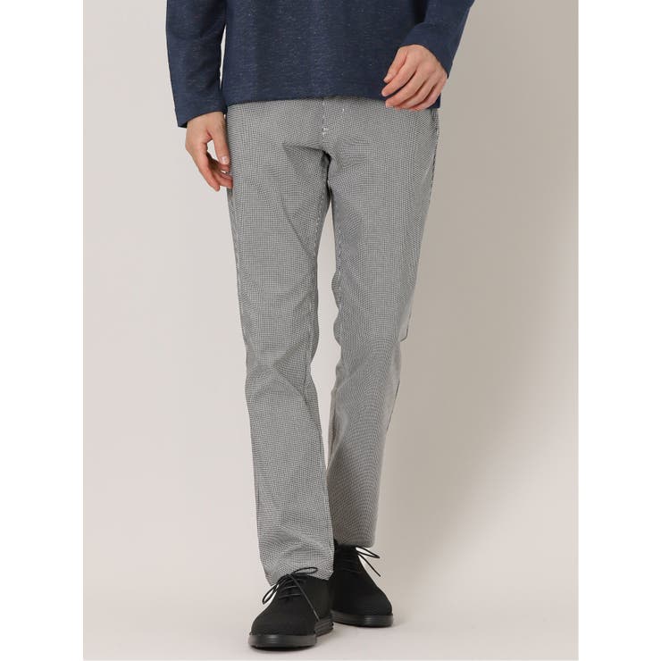 スーパーストレッチ スリムパンツ 千鳥[品番：TKQJ0016084]｜TAKA-Q