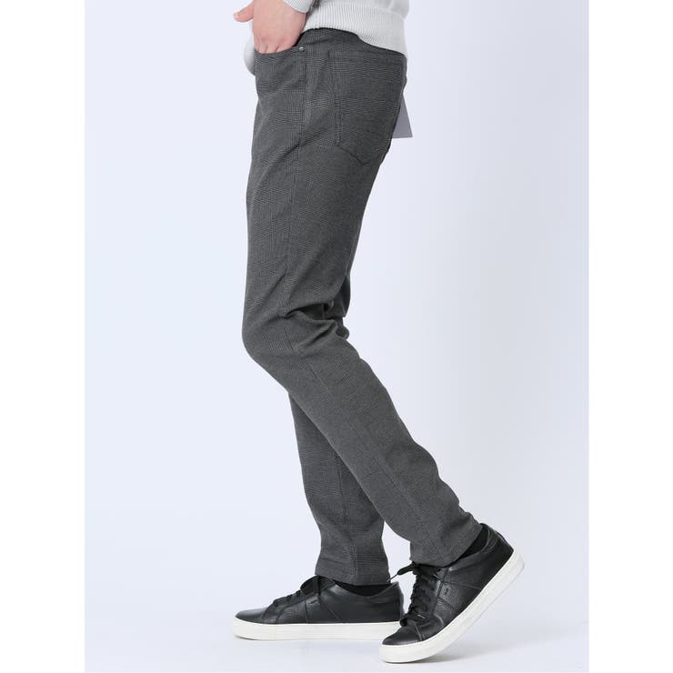 裏起毛ハイパーストレッチ スキニーパンツ チェック | TAKA-Q MEN | 詳細画像2 