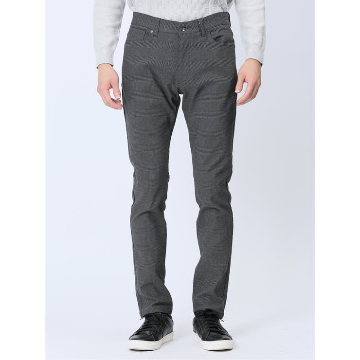 裏起毛ハイパーストレッチ スキニーパンツ チェック | TAKA-Q MEN | 詳細画像5 