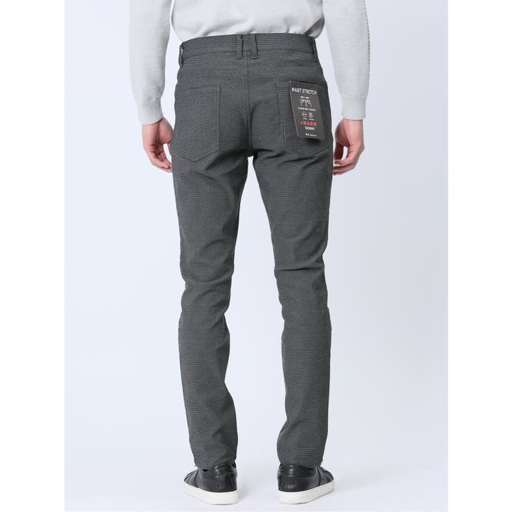 裏起毛ハイパーストレッチ スキニーパンツ チェック | TAKA-Q MEN | 詳細画像7 