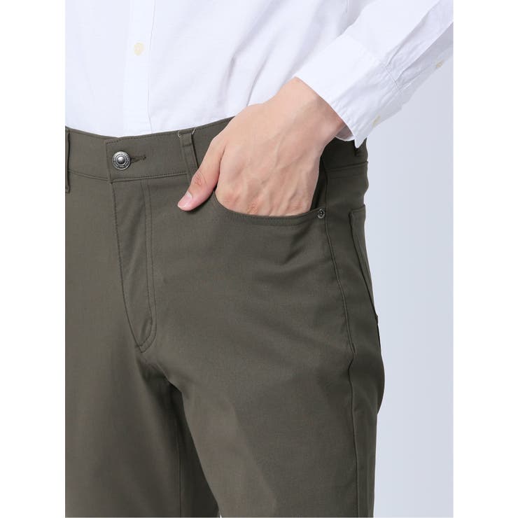 ハイパーストレッチ スリムパンツ カーキ | TAKA-Q MEN | 詳細画像8 