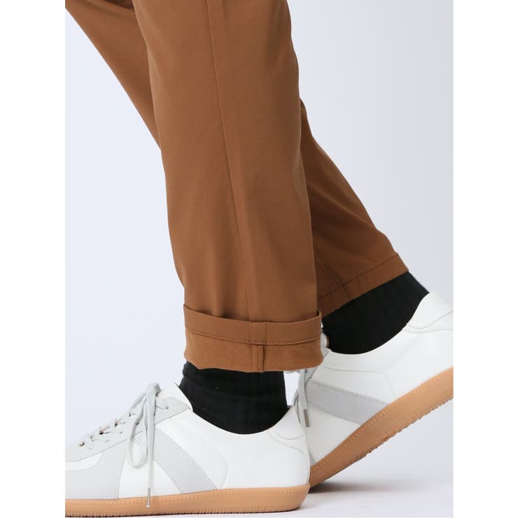 クロスストレッチ+ウォーム スリムパンツ こげ茶 | TAKA-Q MEN | 詳細画像10 