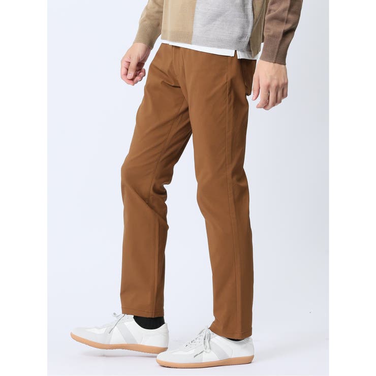 クロスストレッチ+ウォーム スリムパンツ こげ茶 | TAKA-Q MEN | 詳細画像2 