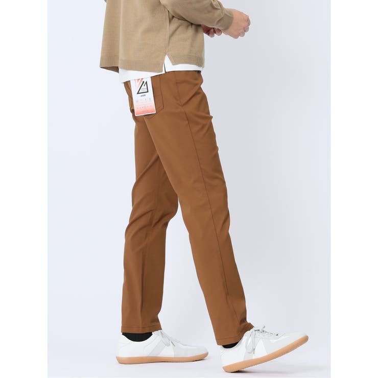 クロスストレッチ+ウォーム スリムパンツ こげ茶 | TAKA-Q MEN | 詳細画像4 