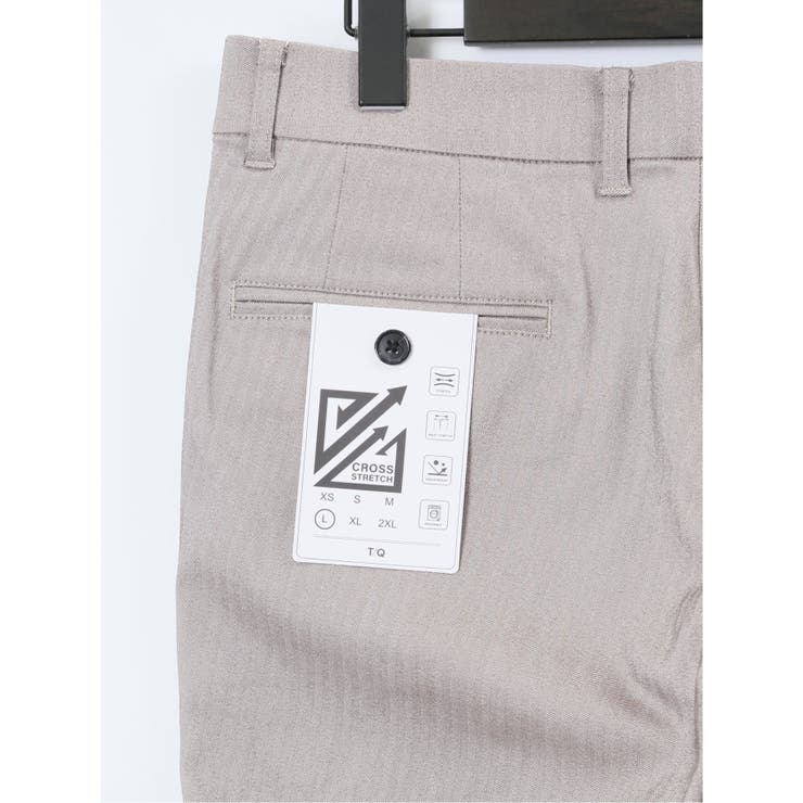 クロスストレッチ トラウザーパンツ ヘリンボン | TAKA-Q MEN | 詳細画像14 