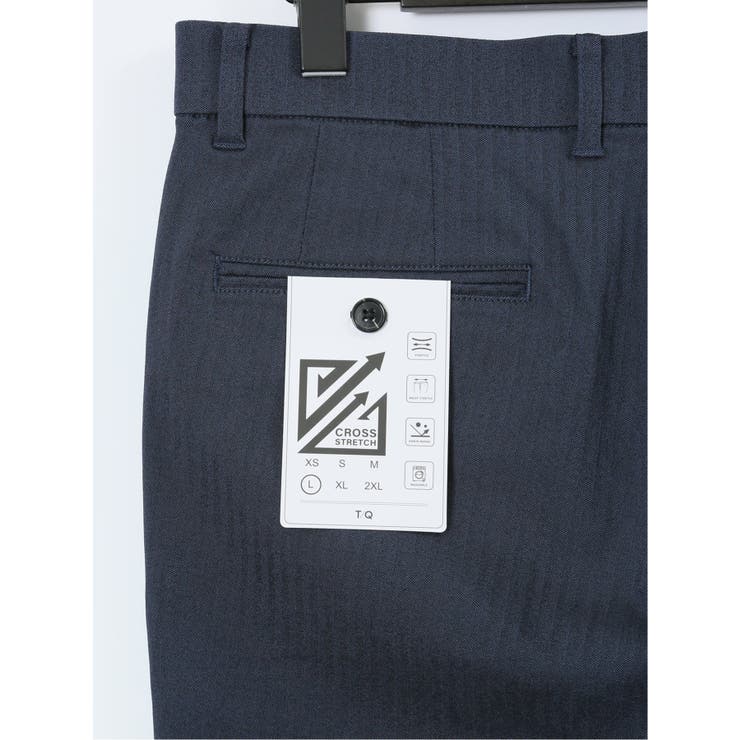 クロスストレッチ トラウザーパンツ ヘリンボン | TAKA-Q MEN | 詳細画像46 