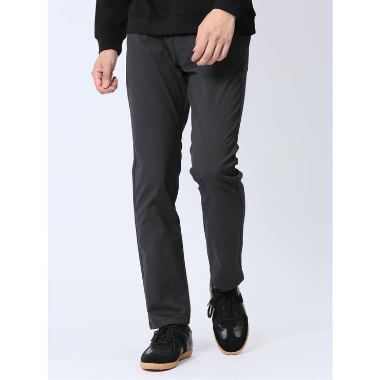 06グレー | クロスストレッチ+ウォーム スリムパンツ フラノ | TAKA-Q MEN