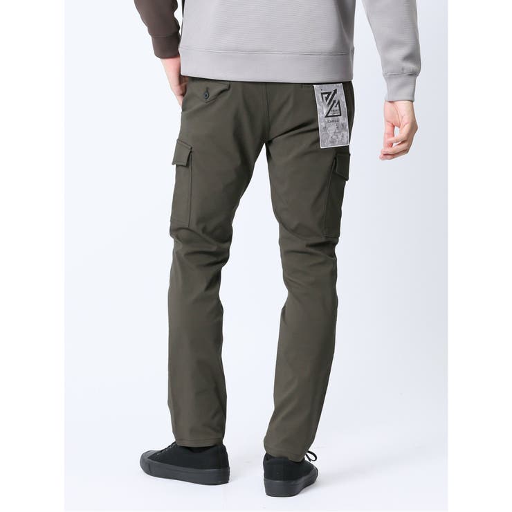 クロスストレッチ カーゴパンツ オリーブ[品番：TKQJ0019411]｜TAKA-Q