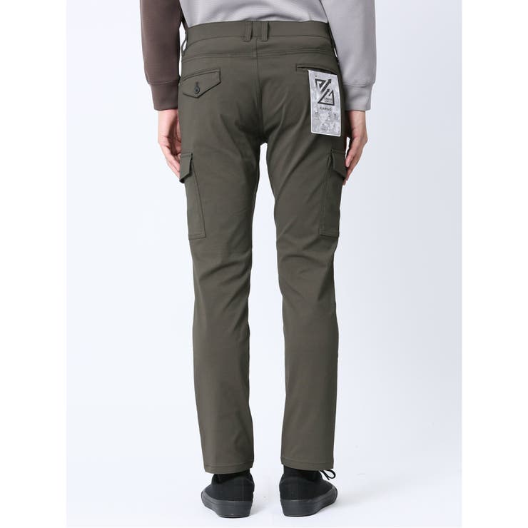 クロスストレッチ カーゴパンツ オリーブ[品番：TKQJ0019411]｜TAKA-Q