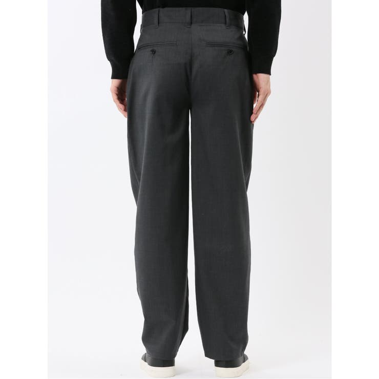 NEO BASICS ウール混 トラウザーパンツ(セットアップ可能) | TAKA-Q MEN | 詳細画像8