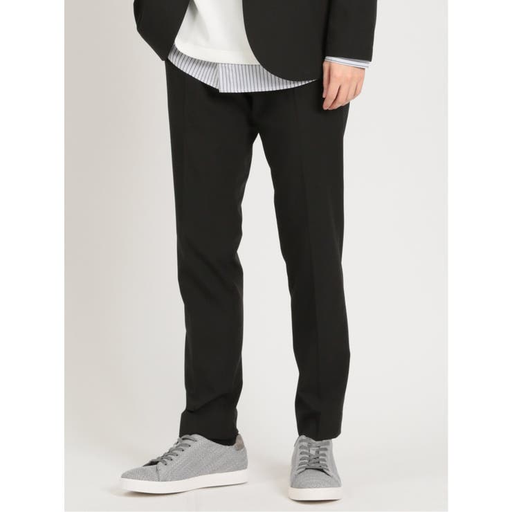 05黒 | WISH STYLE トラウザーパンツ(セットアップ可能) | TAKA-Q MEN