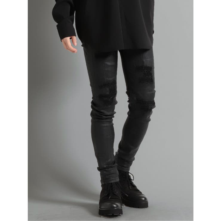 Julius コーティングブーツカットrick owens drkshdw