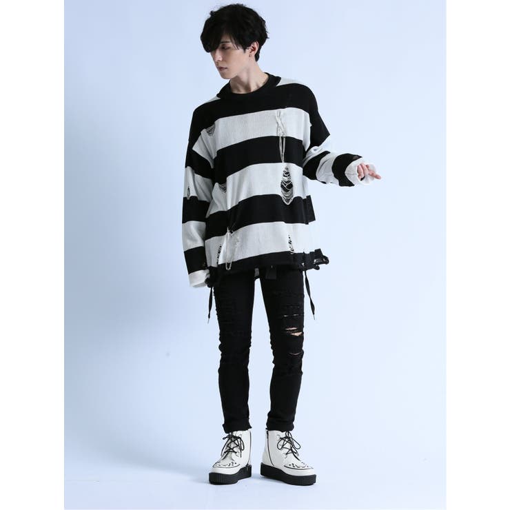 ストレッチ ハードクラッシュ スキニーデニム | TAKA-Q MEN | 詳細画像11 