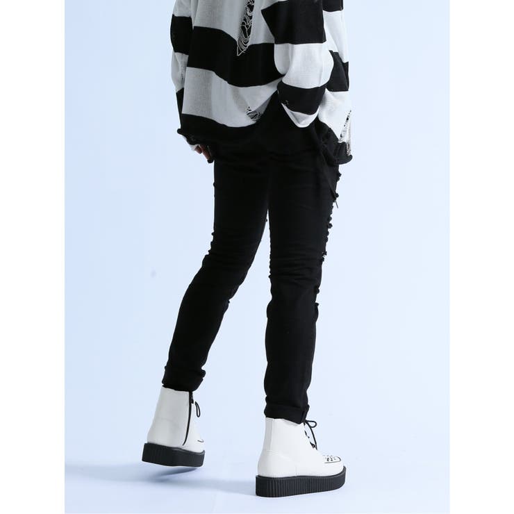 ストレッチ ハードクラッシュ スキニーデニム | TAKA-Q MEN | 詳細画像3 