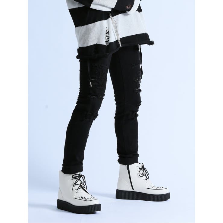 ストレッチ ハードクラッシュ スキニーデニム | TAKA-Q MEN | 詳細画像4 