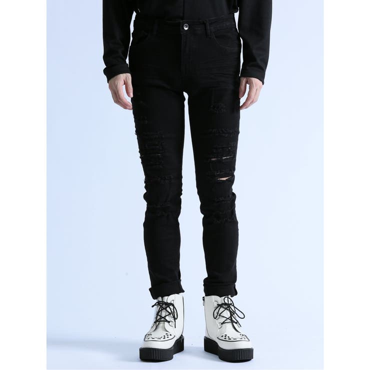 ストレッチ ハードクラッシュ スキニーデニム | TAKA-Q MEN | 詳細画像5 