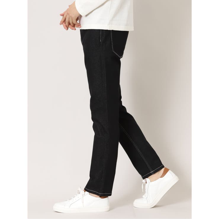 シルバーステッチ セットアップ スリムデニム[品番：TKQJ0016428