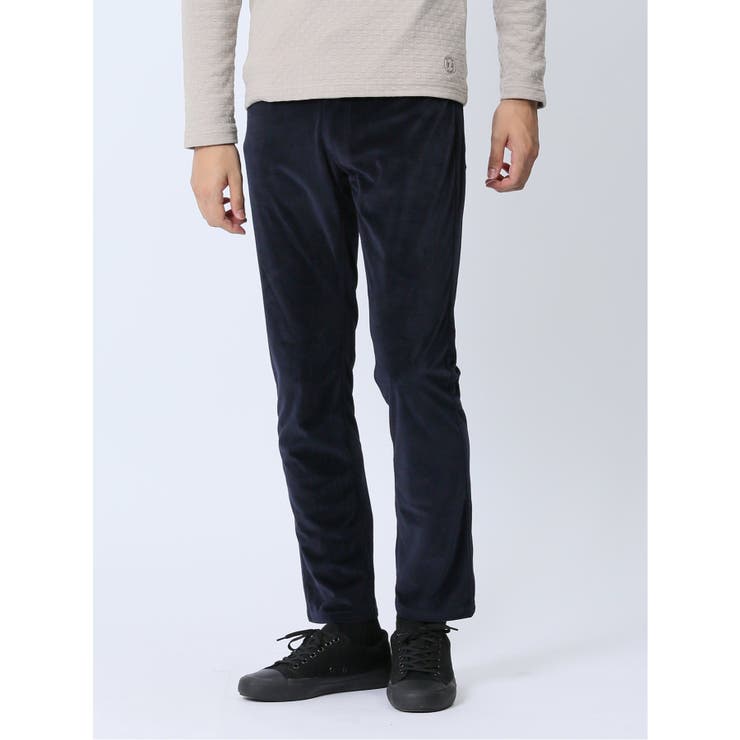 ヘリンボンベロア 5ポケットスリムパンツ(セットアップ可能) | TAKA-Q MEN | 詳細画像1 