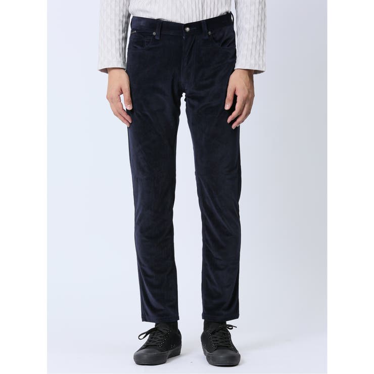 ヘリンボンベロア 5ポケットスリムパンツ(セットアップ可能) | TAKA-Q MEN | 詳細画像5 