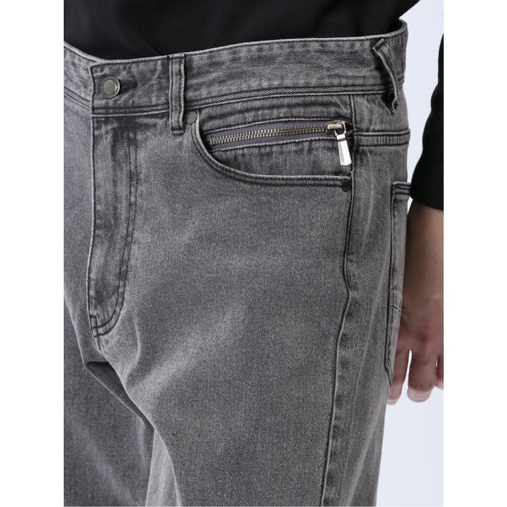 ストレッチデニム スリムパンツ(セットアップ可能)[品番