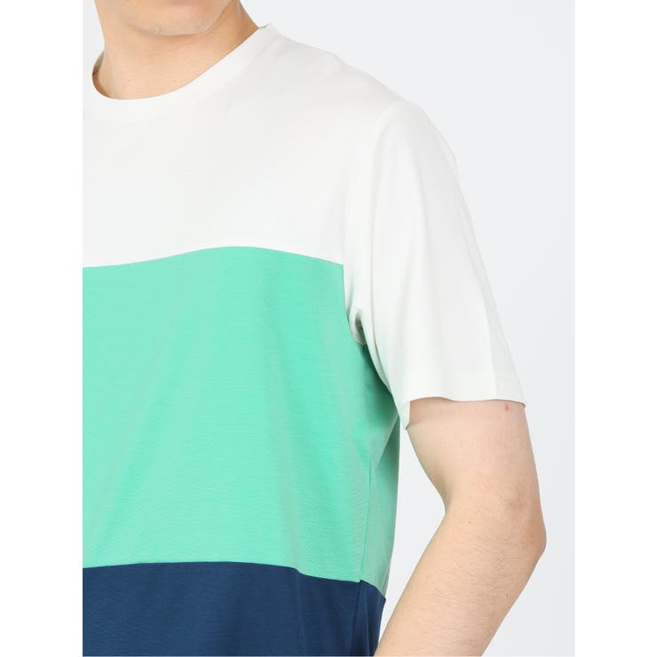 三段切替 クルーネック半袖Tシャツ | TAKA-Q MEN | 詳細画像19 