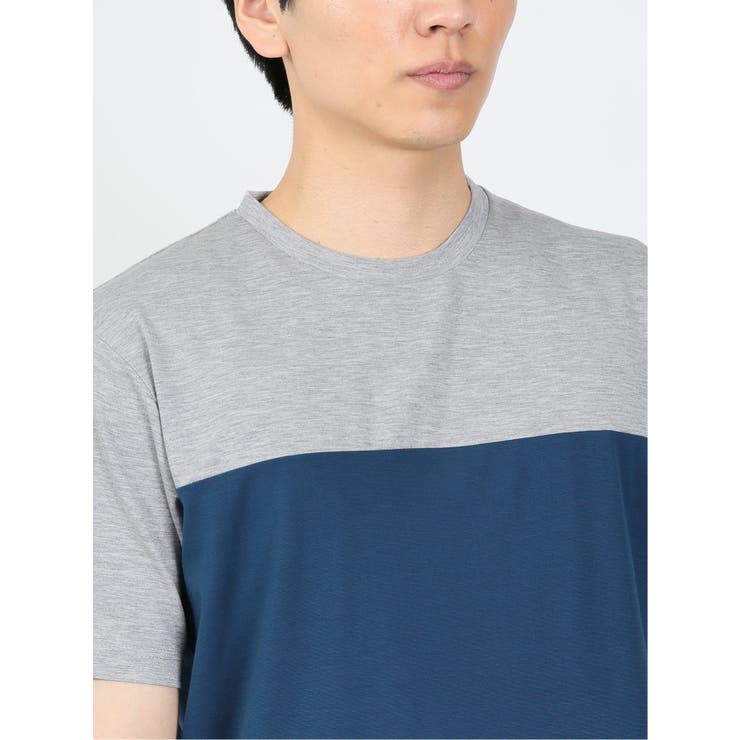 三段切替 クルーネック半袖Tシャツ | TAKA-Q MEN | 詳細画像27 