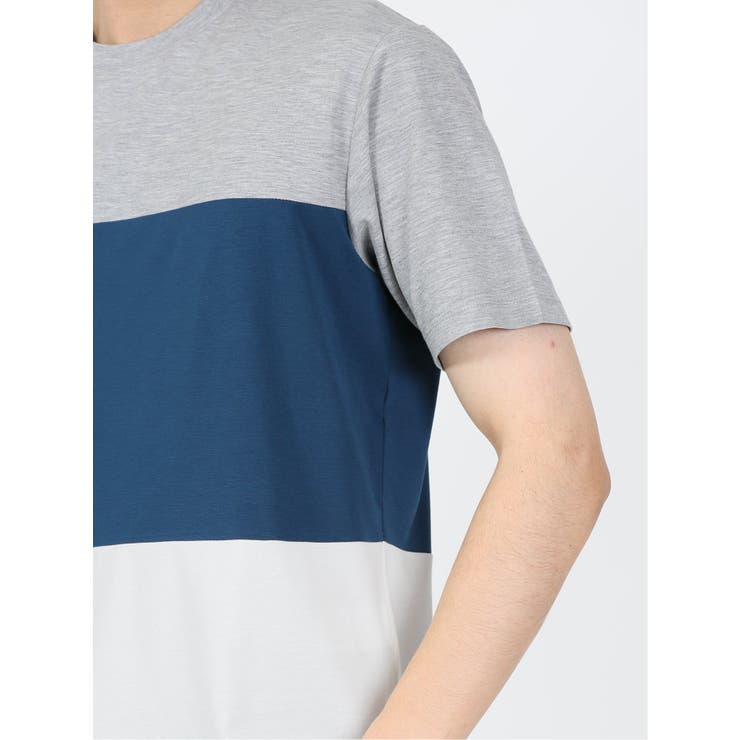 三段切替 クルーネック半袖Tシャツ | TAKA-Q MEN | 詳細画像28 