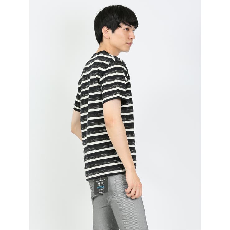 ミックスボーダー クルーネック半袖Tシャツ | TAKA-Q MEN | 詳細画像14 