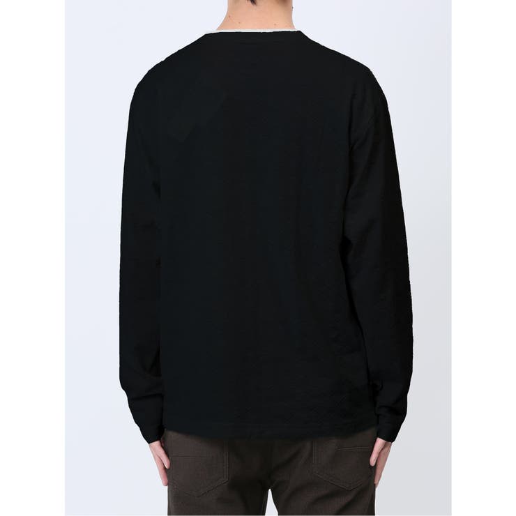 リンクスアーガイル フェイクVネック長袖Tシャツ | TAKA-Q MEN | 詳細画像17 
