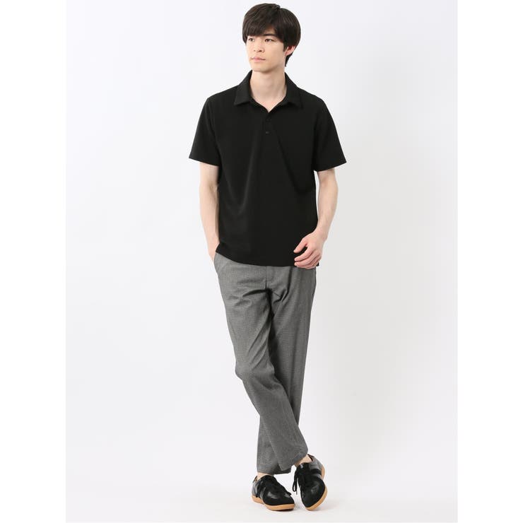 ふくれジャガード スキッパー半袖ポロシャツ | TAKA-Q MEN | 詳細画像17 