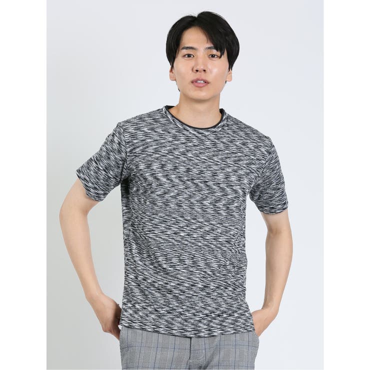 ふくれケーブル クルーネック半袖Tシャツ | TAKA-Q MEN | 詳細画像1 