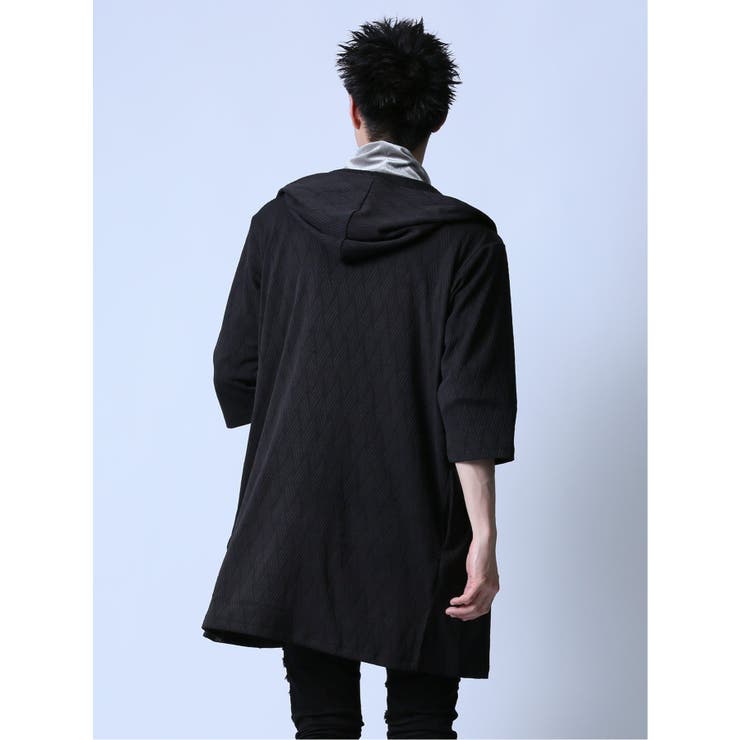 ジャガード 5分袖フーディガン | TAKA-Q MEN | 詳細画像13