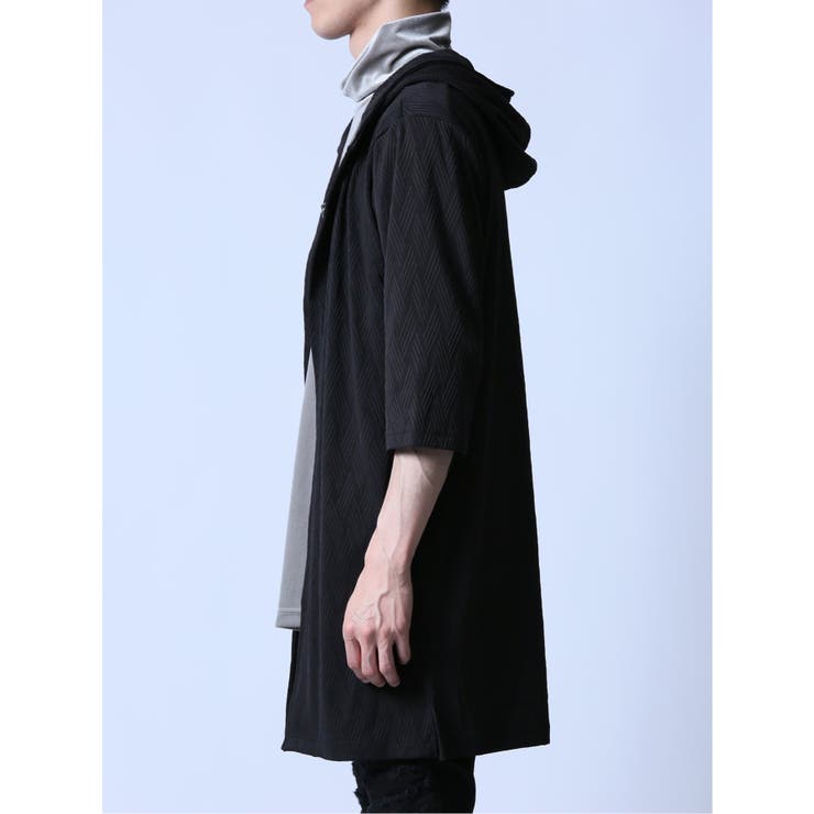 ジャガード 5分袖フーディガン | TAKA-Q MEN | 詳細画像16