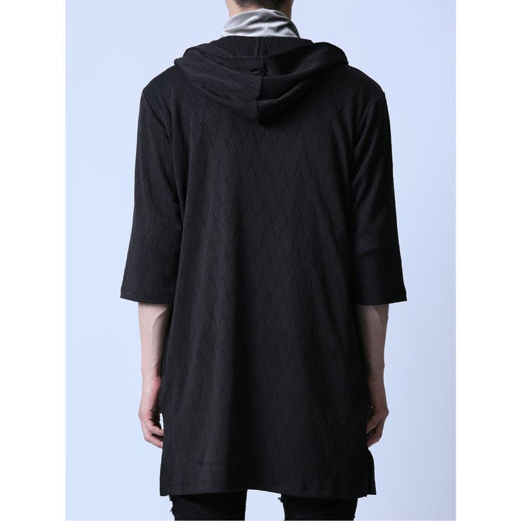 ジャガード 5分袖フーディガン | TAKA-Q MEN | 詳細画像17