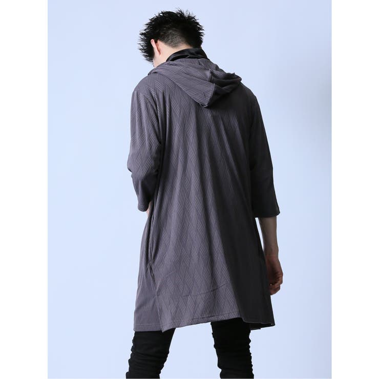 ジャガード 5分袖フーディガン | TAKA-Q MEN | 詳細画像3