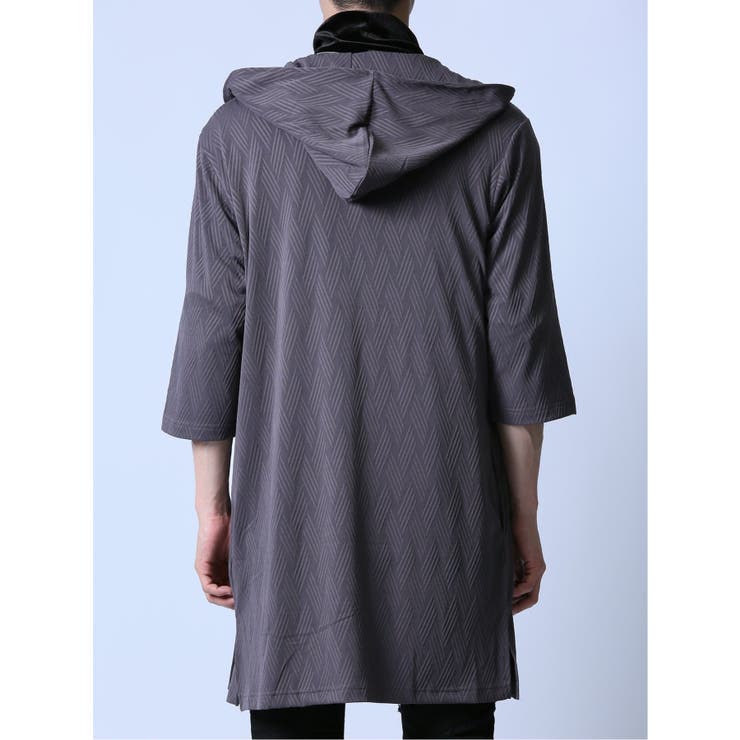 ジャガード 5分袖フーディガン | TAKA-Q MEN | 詳細画像7