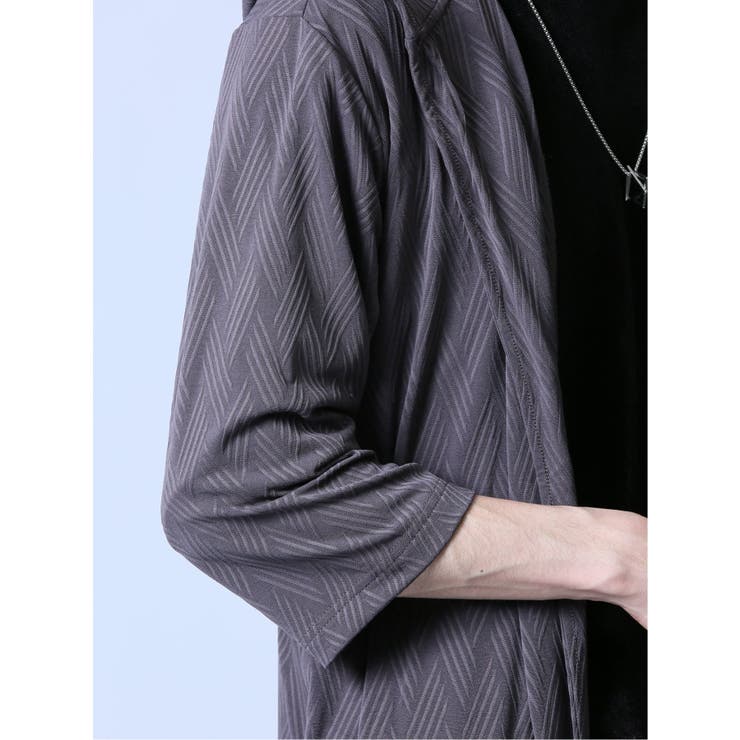 ジャガード 5分袖フーディガン | TAKA-Q MEN | 詳細画像9