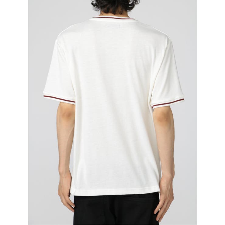 切替カレッジ Vネック半袖ルーズTシャツ | TAKA-Q MEN | 詳細画像21 