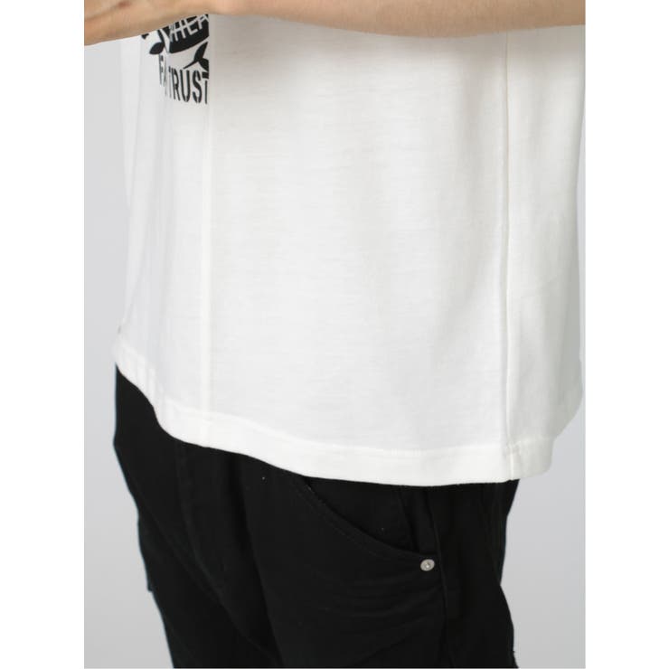 切替カレッジ Vネック半袖ルーズTシャツ | TAKA-Q MEN | 詳細画像23 