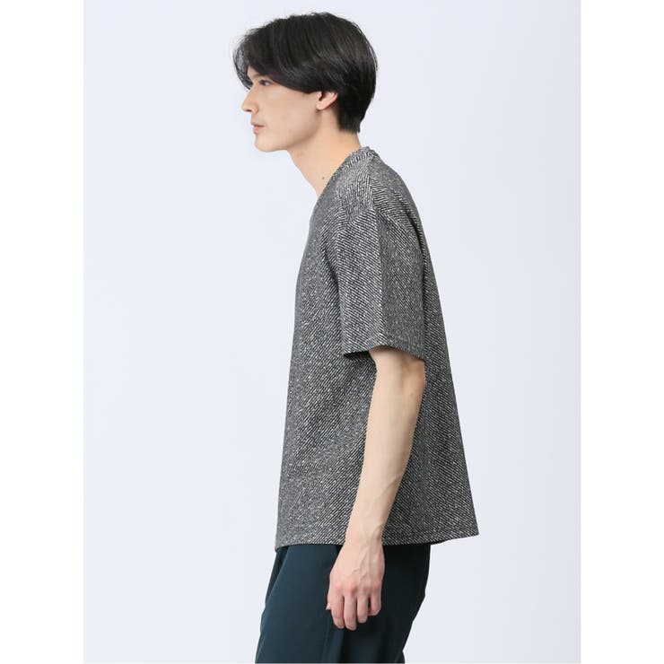 ふくれカルゼ Vネック半袖Ｔシャツ | TAKA-Q MEN | 詳細画像12 