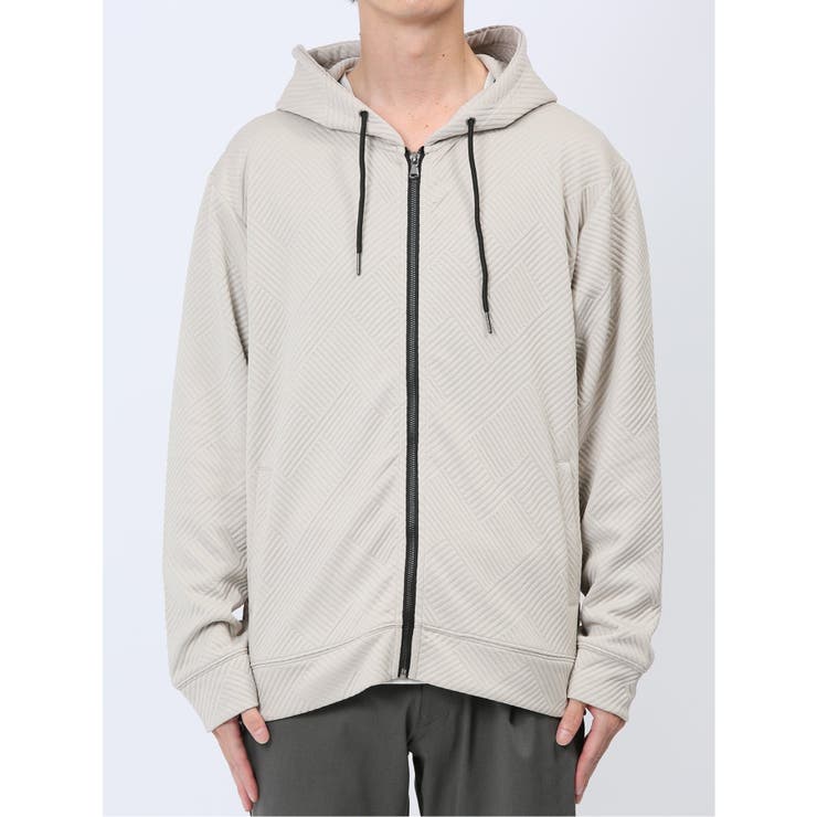 ジオメトリックジャガード フルZIPパーカー | TAKA-Q MEN | 詳細画像17 