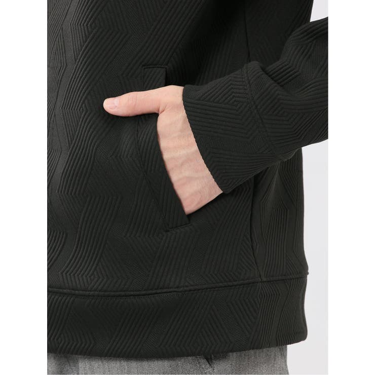 ふくれジャガード 長袖フルジップパーカー | TAKA-Q MEN | 詳細画像20 