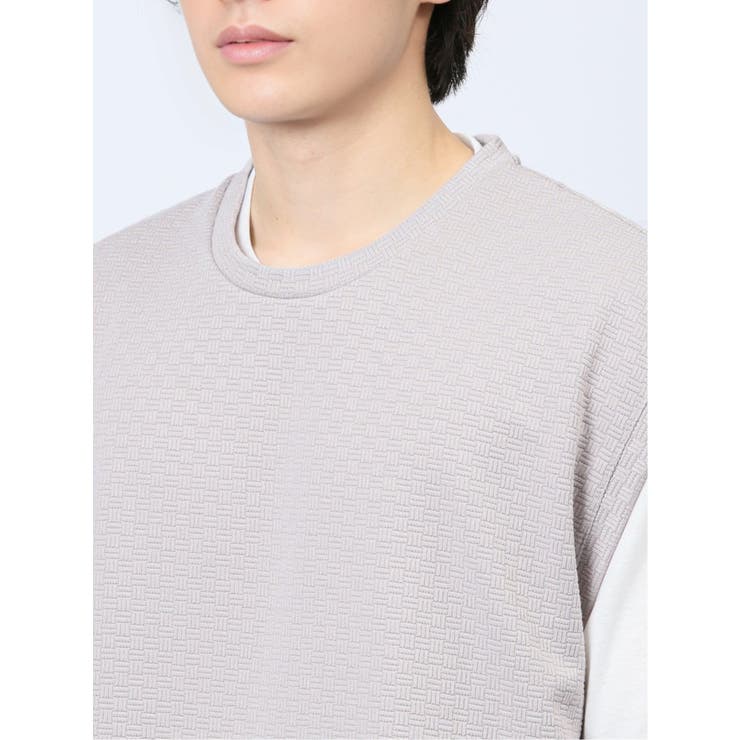 クルーネックベスト&半袖Tシャツ アンサンブル | TAKA-Q MEN | 詳細画像20 